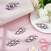 6Pcs Glass Rhinestone DIY-WR0001-11B-4