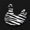 Stripe Pattern Opaque Acrylic Pendants SACR-P014-05A-2