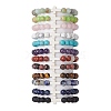 12Pcs 12 Styles Natural & Synthetic Gemstone Round Beaded Stretch Bracelets for Women Men BJEW-JB11367-4