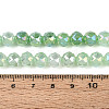 Anti-Tarnish Electroplate Glass Beads Strands LS-GLAA-N064-8mm-09-2
