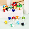 Craftdady 32Pcs 8 Colors Handmade Evil Eye Lampwork Beads LAMP-CD0001-20-11