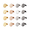 32Pcs 16 Styles 304 Stainless Steel Ear Stud Findings STAS-TA0001-37-2