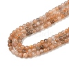 Natural Multi-Moonstone Beads Strands G-G189-B01-01-4