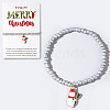 Christmas 304 Stainless Steel Enamel Charm Bracelets LB4238-9-1