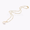 Natural Baroque Pearl Keshi Pearl Pendant Necklaces NJEW-JN03372-01-2