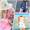 16Pcs 2 Colors Starfish Self Adhesive Computerized Embroidery Cloth Iron on/Sew on Patches DIY-FG0008-18-5