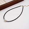 Imitation Pearl & Glass Beaded Necklaces for Women Summer Design EA0389-1-1