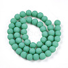 Opaque Glass Beads Strands GLAA-T032-P8mm-MD12-2