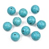 Synthetical Howlite Beads X-TURQ-GSR20mm129-3