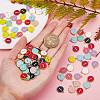 120Pcs 12 Colors Golden Plated Alloy Charms ENAM-SZ0001-64I-5