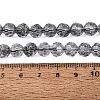 Crackle Transparent Glass Beads Strands GLAA-N068-06A-01-4