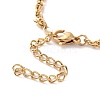 PVD Vacuum Plating 304 Stainless Steel Rope Chain Bracelet for Men Women BJEW-E031-12G-02-3