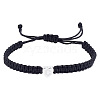 1Pc Adjustable Nylon Cord Braided Bracelets for Women Men BJEW-LP0001-34C-P-1