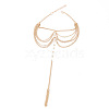Alloy & Faceted Plastic Beads MultiLayer Tassel Toe Ring Anklets for Women FS-WG23F33-02-4