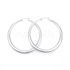 201 Stainless Steel Big Hoop Earrings for Women EJEW-N052-04B-01-1