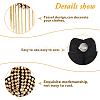 Fashionable Punk Style Chain Tassel Epaulettes DIY-WH0304-475G-5