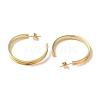 Rack Plating Iron Stud Half Hoop Earrings EJEW-M254-01G-02-2