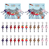 Alloy Enamel Shark Pendant Locking Stitch Markers HJEW-AB00099-1