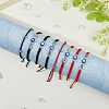 8Pcs 8 Style Lampwork Evil Eye Braided Bead Bracelets Set BJEW-FI0001-45-6