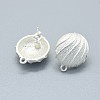 Alloy Stud Earring Findings PALLOY-F255-45MS-2