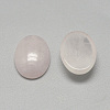 Natural Rose Quartz Cabochons G-R415-8x10-48-2