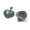 Natural Green Aventurine Pendants G-A095-01AS-10-2