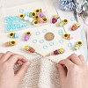 GOMAKERER 16Pcs 8 Colors Sunflower Planter Silicone Knitting Needle Stoppers DIY-GO0001-92-4