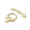 Brass Toggle Clasps KK-C048-06G-3