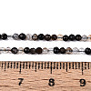 Natural Black Agate Beads Strands G-T143-09-5