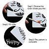 PET Plastic Drawing Painting Stencils Templates DIY-WH0244-098-4