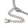 304 Stainless Steel 2-strand Chain Bracelets BJEW-L673-024P-3