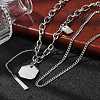 304 Stainless Steel Chain Necklaces NJEW-M078-12G-1