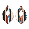 Resin & Walnut Wood Pendants RESI-N039-19-2