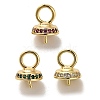 Brass Micro Pave Cubic Zirconia Cup Pearl Peg Bails Pin Pendants KK-S397-05D-1