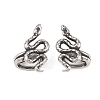Snake 316 Stainless Steel Non- Piercing Cartilage Earrings AJEW-C044-08A-AS-4