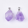 Natural Amethyst Pendants G-S349-05-2