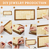 Bamboo & Plastic Rattan Hole Board Jewelry Display Stands ODIS-GA0001-89-3