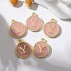 Golden Plated Alloy Enamel Charms ENAM-S118-07Y-5