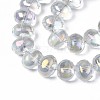 Electroplate Glass Beads Strand EGLA-S188-22-B03-6