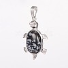 Natural Tortoise Gemstone Pendants G-D648-07-RS-2