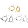 Unicraftale 6Pcs 3 Style 304 Stainless Steel Spring Ring Clasps STAS-UN0024-89-1