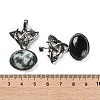 Natural Moss Agate Pendants G-F777-02AS-10-3