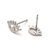 304 Stainless Steel Stud Earrings EJEW-P244-04P-2