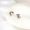 304 Stainless Steel Stud Earrings MX8360-2-2