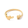 304 Stainless Steel Open Cuff Rings RJEW-Q808-02D-G-2