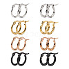 Titanium Steel Hoop Earrings STAS-TA0001-23A-8