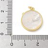 Brass Micro Pave Cubic Zirconia Pendants KK-K298-29B-G-3