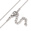 Non-Tarnish 304 Stainless Steel Cardano Chain Necklaces NJEW-R266-06P-1