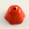 Opaque Acrylic Flower Bead Caps X-SACR-Q099-M45-3