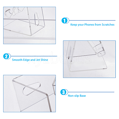 Acrylic Mobile Phone Holders AJEW-WH0258-580-1
